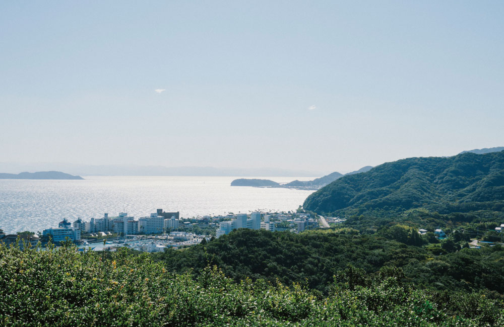 洲本城天守閣からの眺め